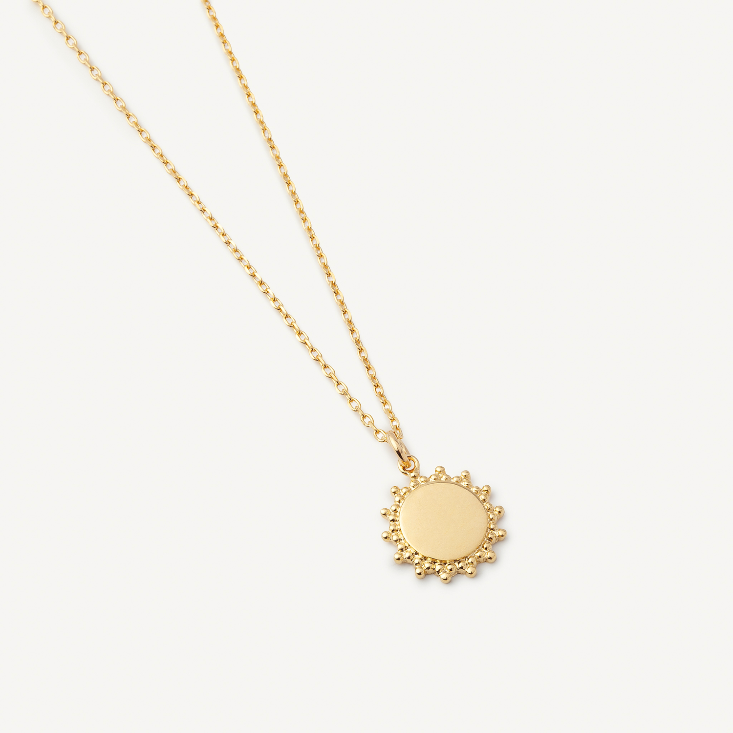 Collier Médaille Soleil