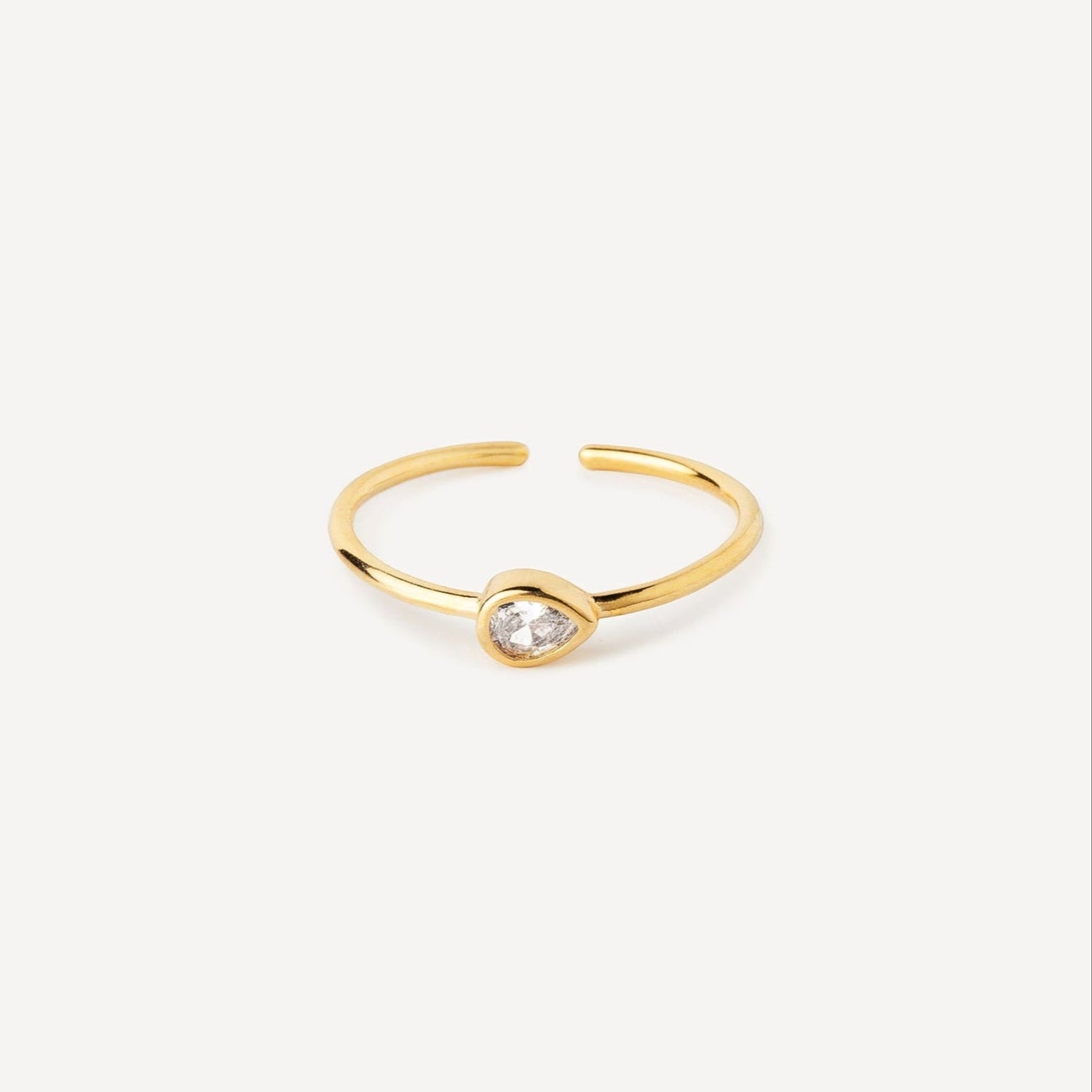 Bague Goutte Transparente