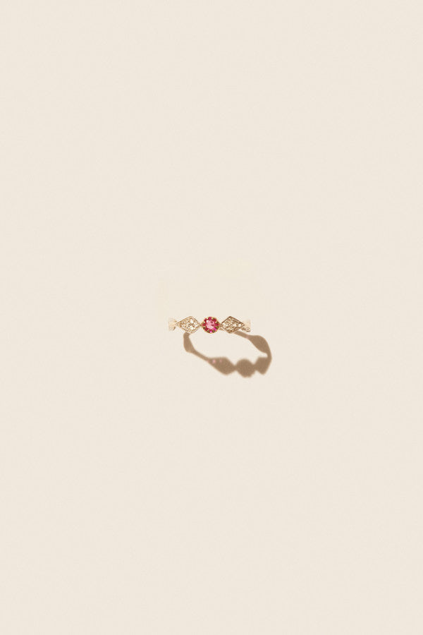 Bague Adèle N°1 saphir rose