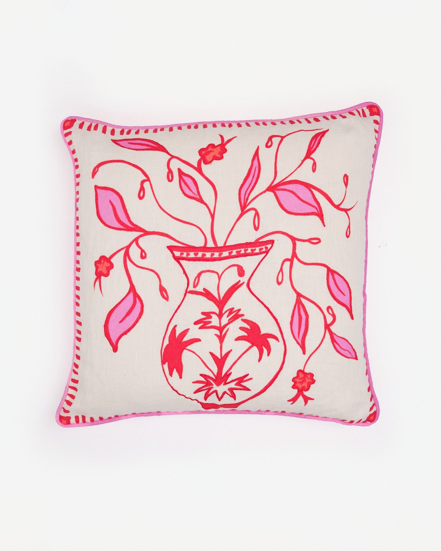 Rouge Vase Cushion Cover