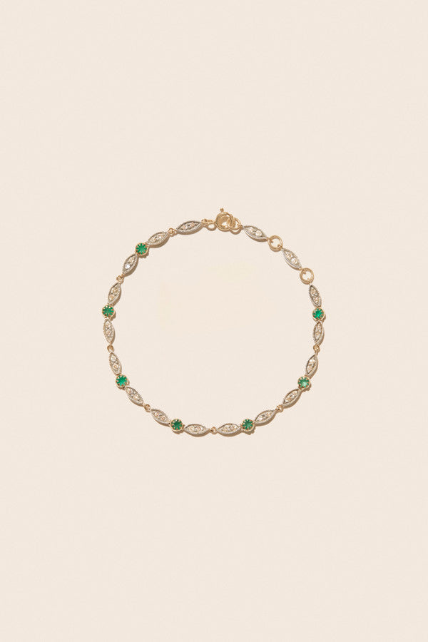 Bracelet Ava émeraude