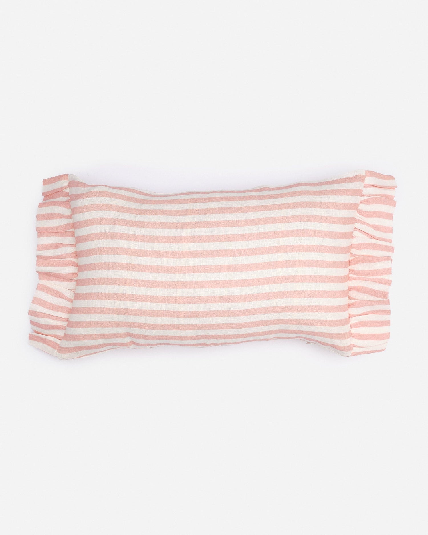 Blush Candy Stripe Rectangle Cushion Cover