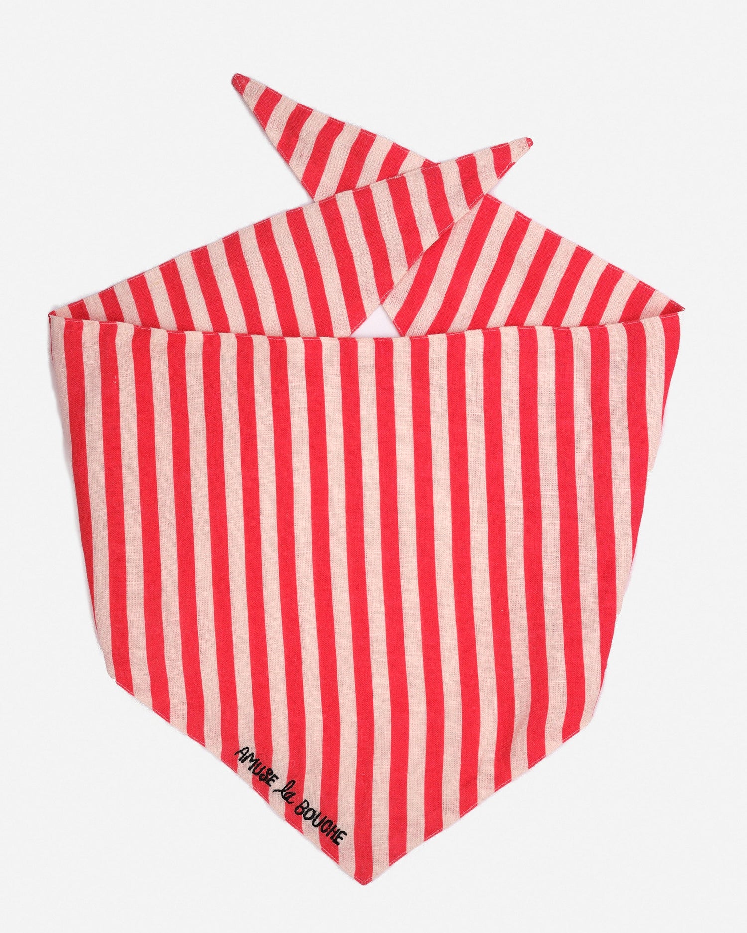 Cherry Red Candy Stripe Neck Tie