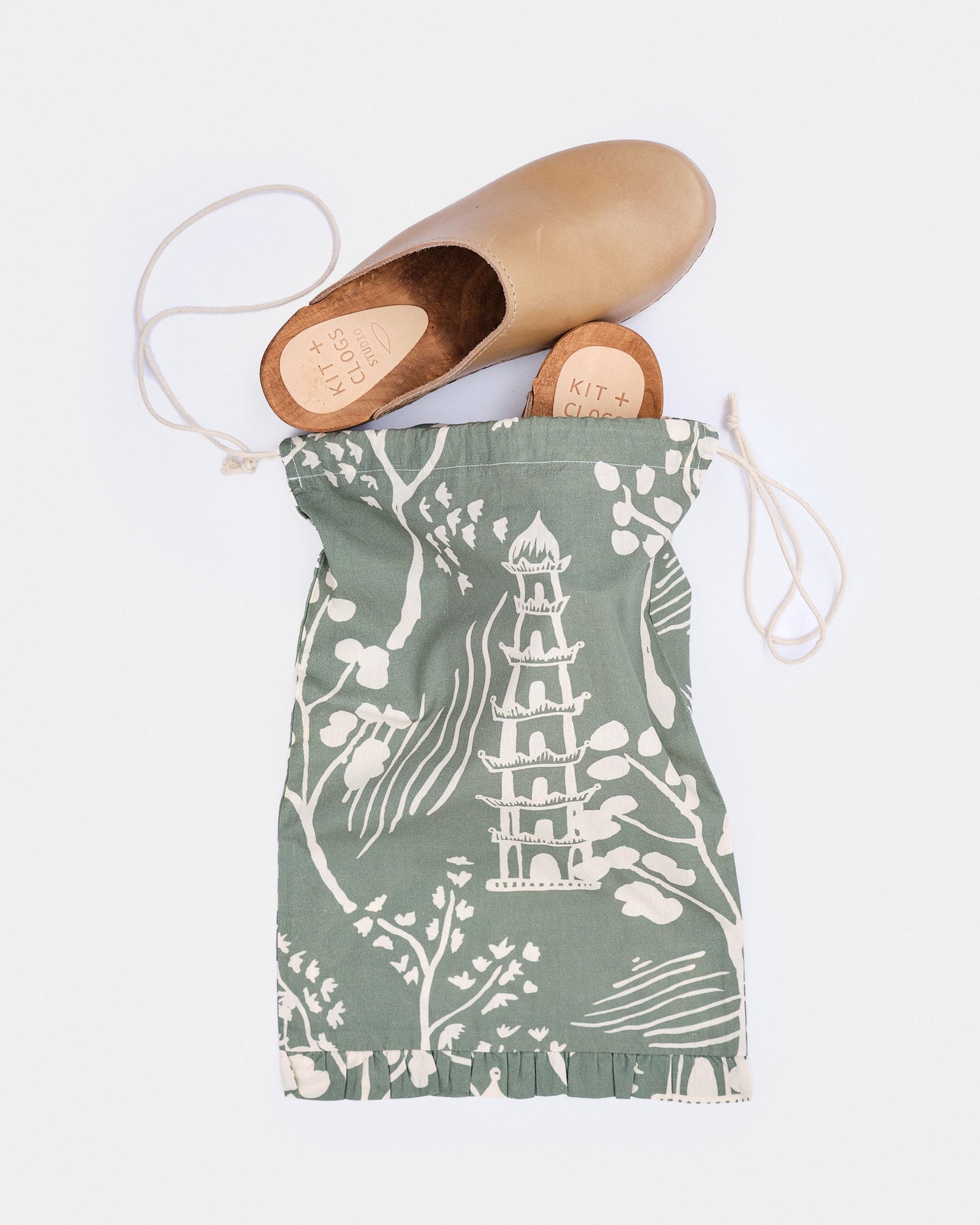 Chinoiserie Shoe Bag Set of 2