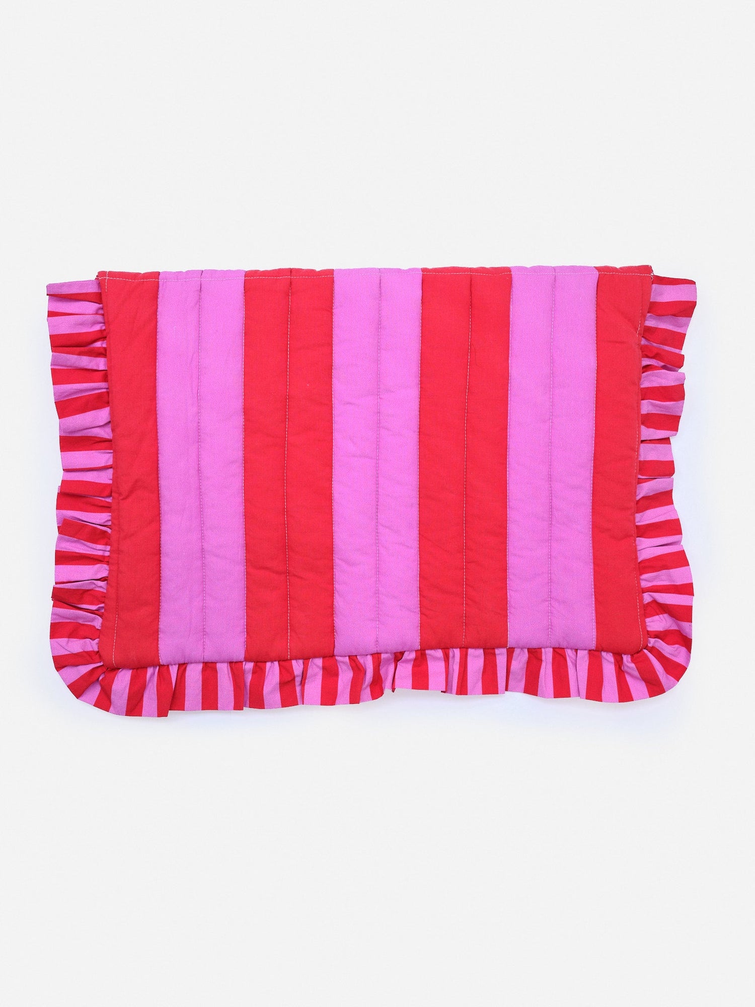 Cerise & Fuchsia Wide Stripe Laptop Cover