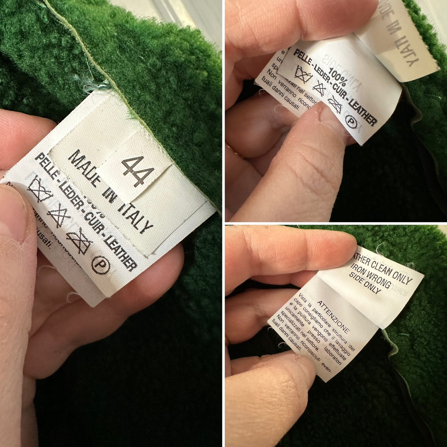 Perfecto en peau lainée