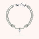 Bracelet Cordon Ciré Personnalisé Homme en argent sterling 925 — façonné à la main à Paris