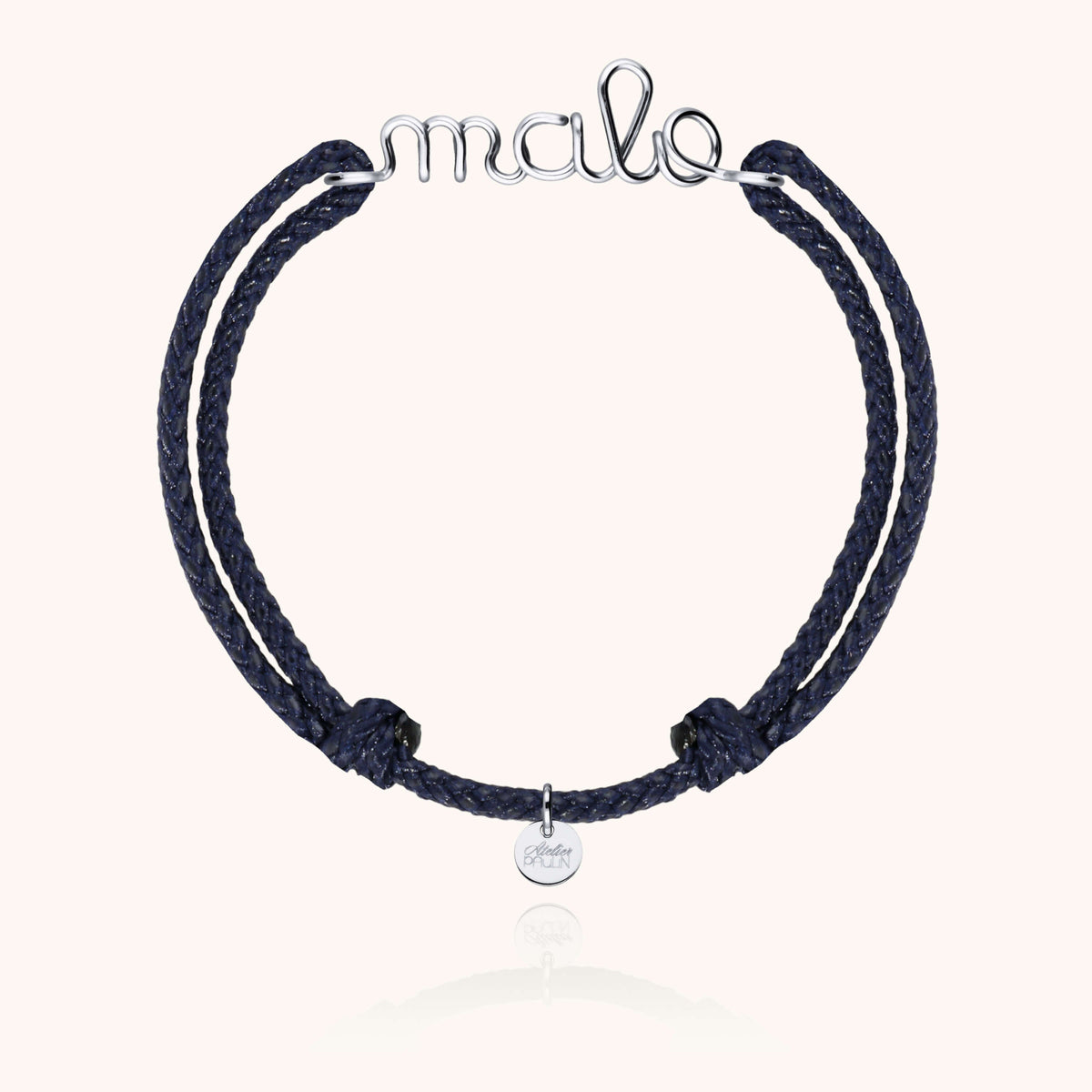Bracelet Cordon Ciré Personnalisé Homme personnalisable — cadeau de luxe artisanal