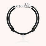 Bracelet Cordon Ciré Personnalisé Homme en argent sterling 925 — bijou durable garanti à vie