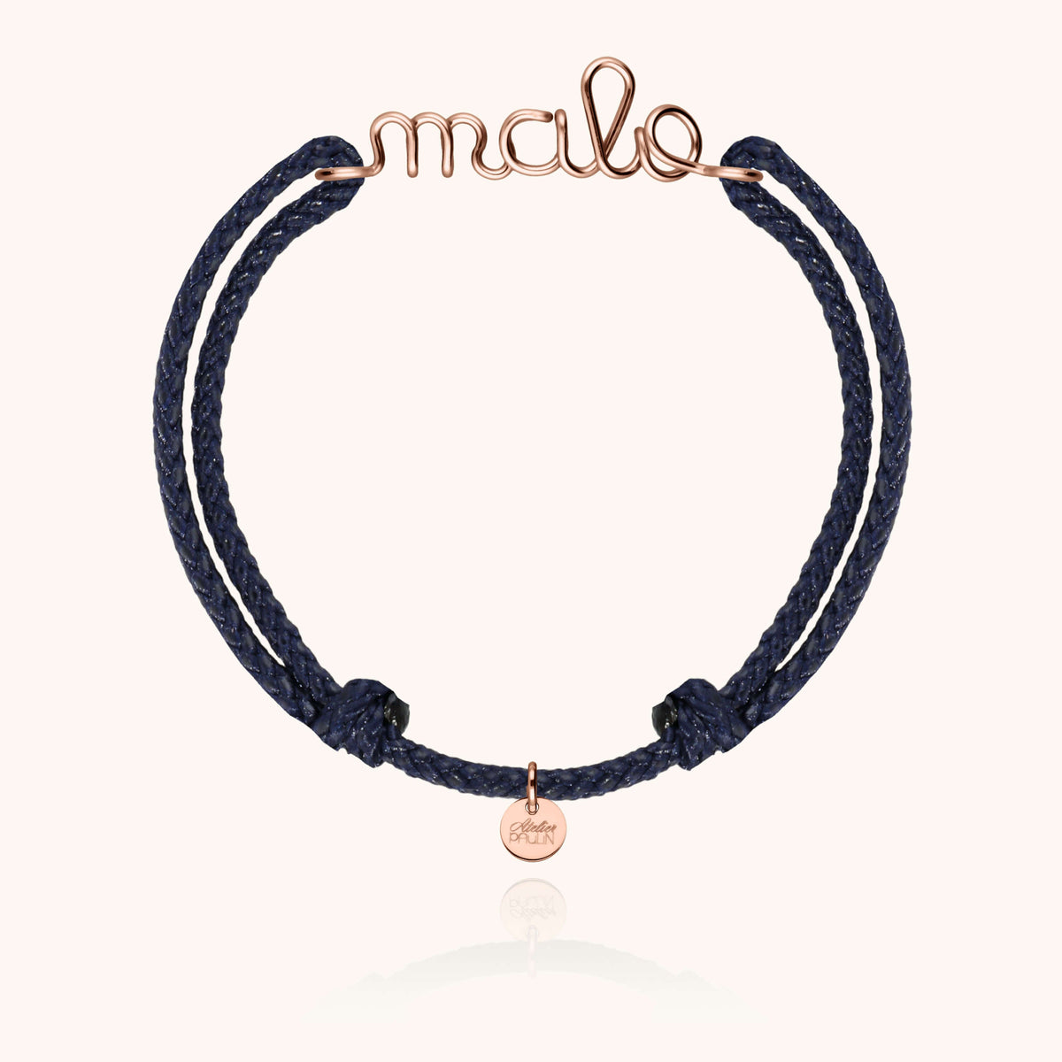 Bracelet Cordon Ciré Personnalisé Homme personnalisable — cadeau de luxe artisanal