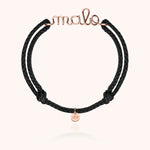 Bracelet Cordon Ciré Personnalisé Homme en or rose laminé — garantie à vie Atelier Paulin