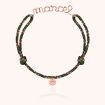 Bracelet Cordon Knot Personnalisé Homme porté au poignet — or rose laminé expédition rapide et sécurisée