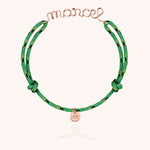 Bracelet Cordon Knot Personnalisé Homme — gros plan sur le fermoir, or rose laminé