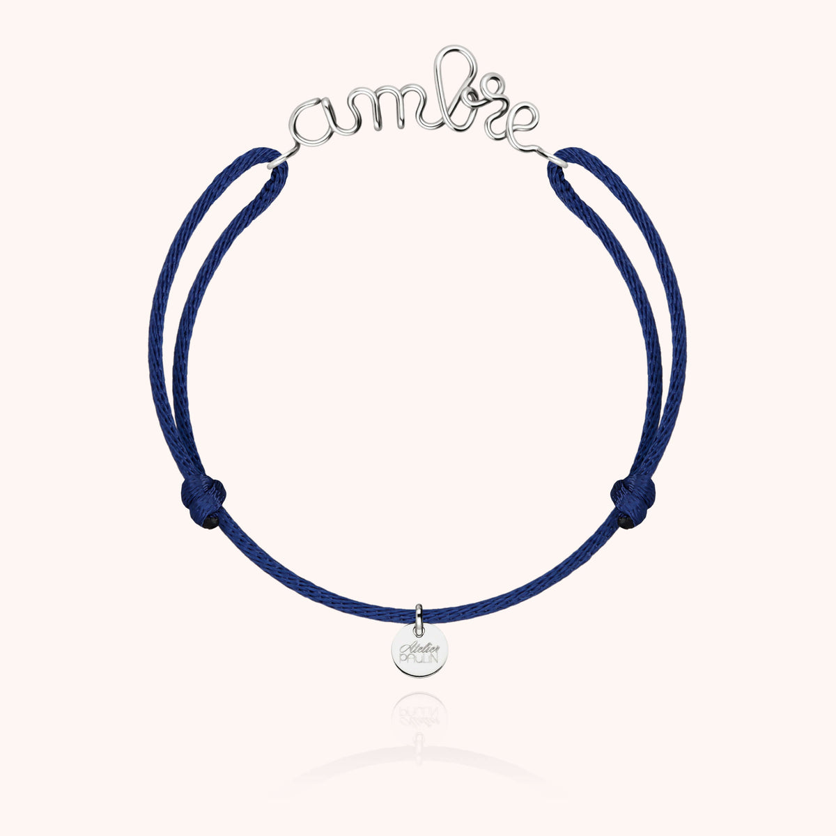 Bracelet Cordon Original Personnalisé en argent sterling 925 — bijou fait main Atelier Paulin