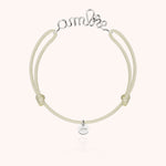 Bracelet Cordon Original Personnalisé — détail façonnage à la main, argent sterling 925