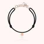 Bracelet Cordon Original Personnalisé en or rose laminé — garantie à vie Atelier Paulin