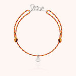 Bracelet Cordon Slim Knot Personnalisé porté au poignet — argent sterling 925 livraison soigneuse garantie