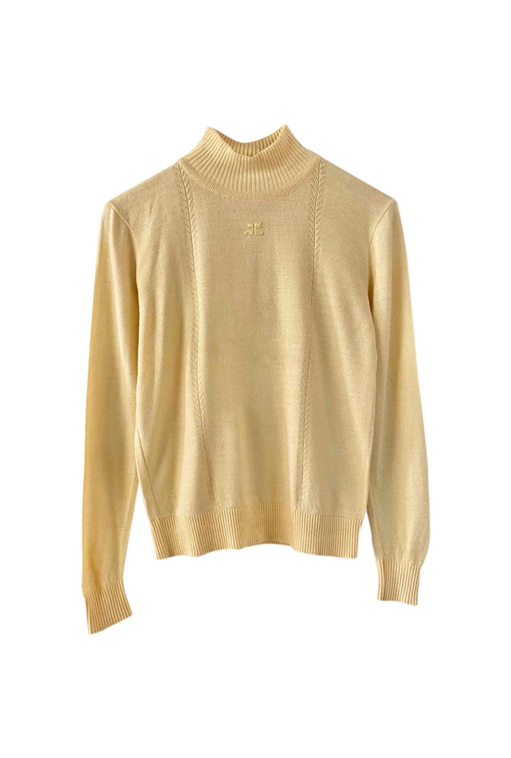 Pull col roulé Courrèges