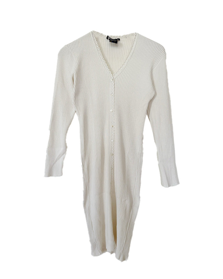Robe en maille blanche