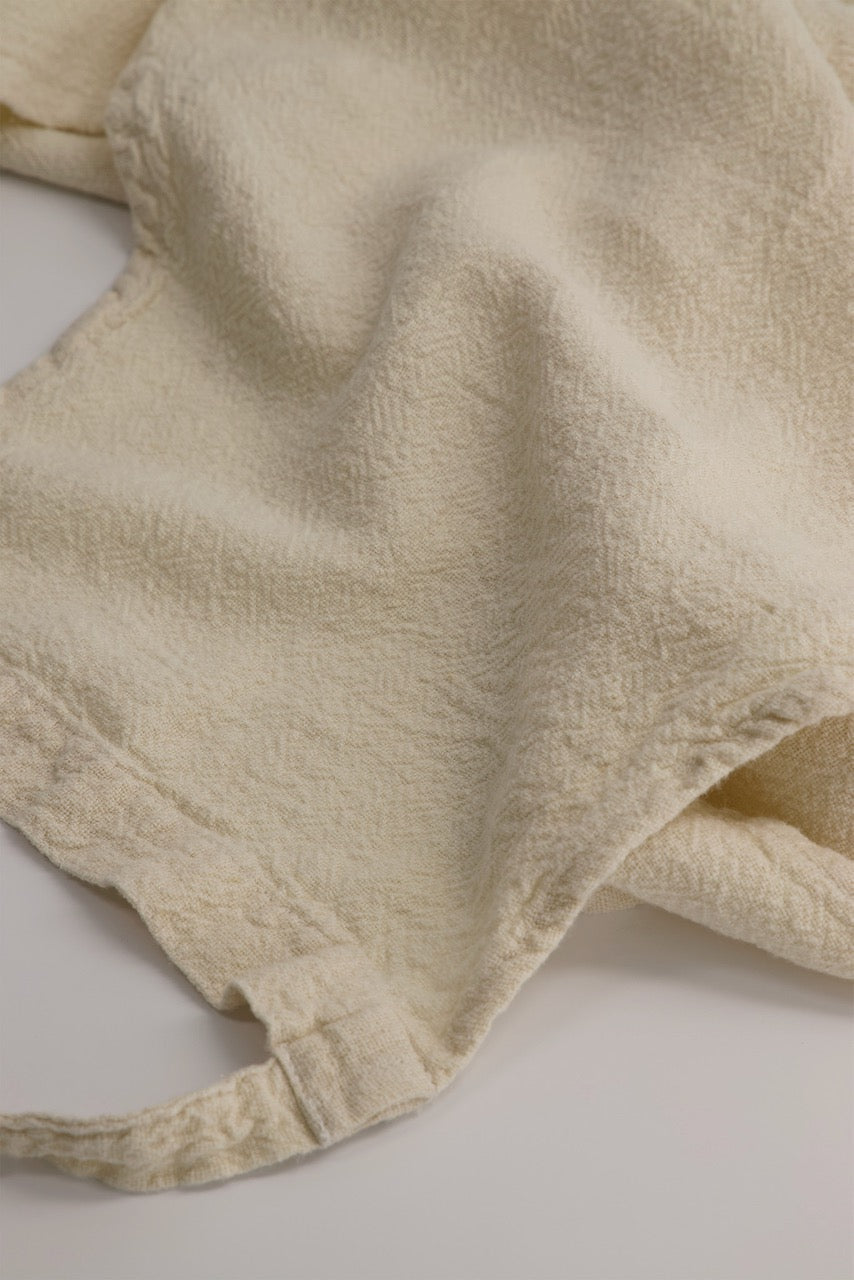 Tablier classique en lin brut français 1