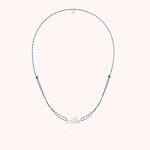 Collier Cordon Slim Knot Personnalisé en argent sterling 925 — fabriqué à la main à Paris