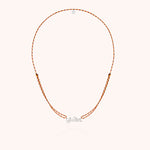 Collier Cordon Slim Knot Personnalisé — détail du fil métallique, argent sterling 925