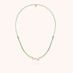 Collier Cordon Slim Knot Personnalisé en or rose laminé — bijou durable garanti à vie