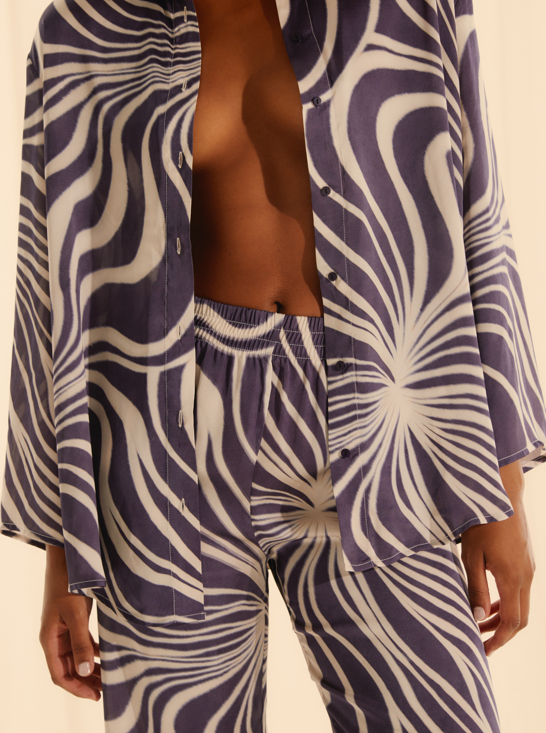 Chemise Violet Psyche Légère