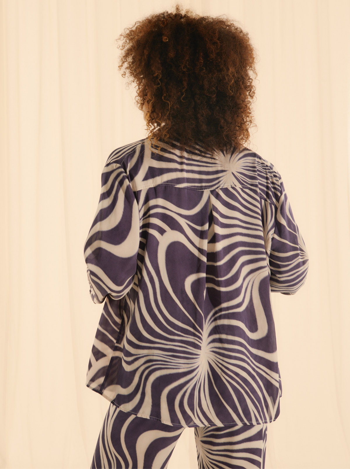 Chemise Violet Psyche Fluide