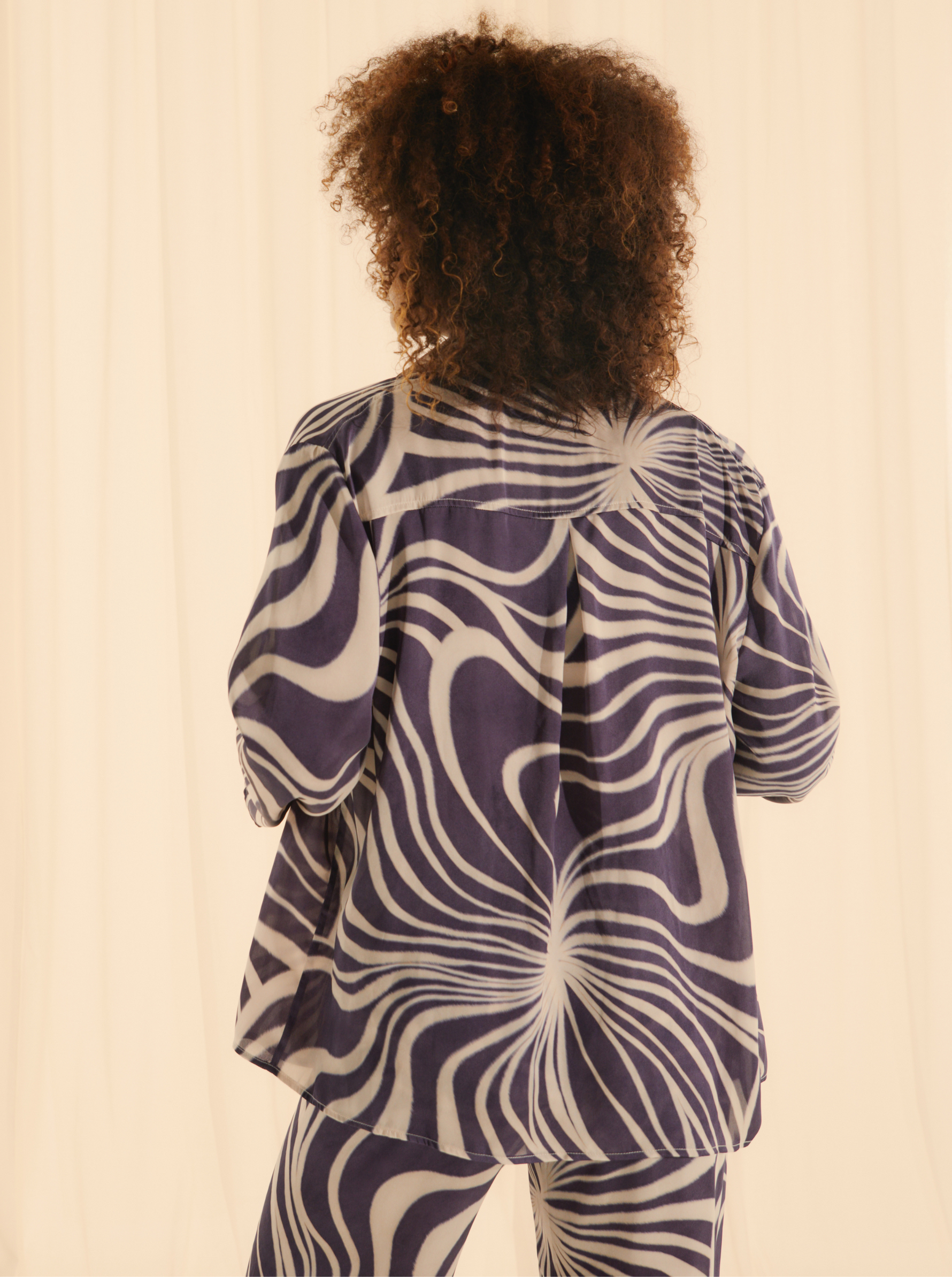 Chemise Violet Psyche Fluide