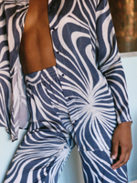 Pantalon Violet Psyche Taille Haute