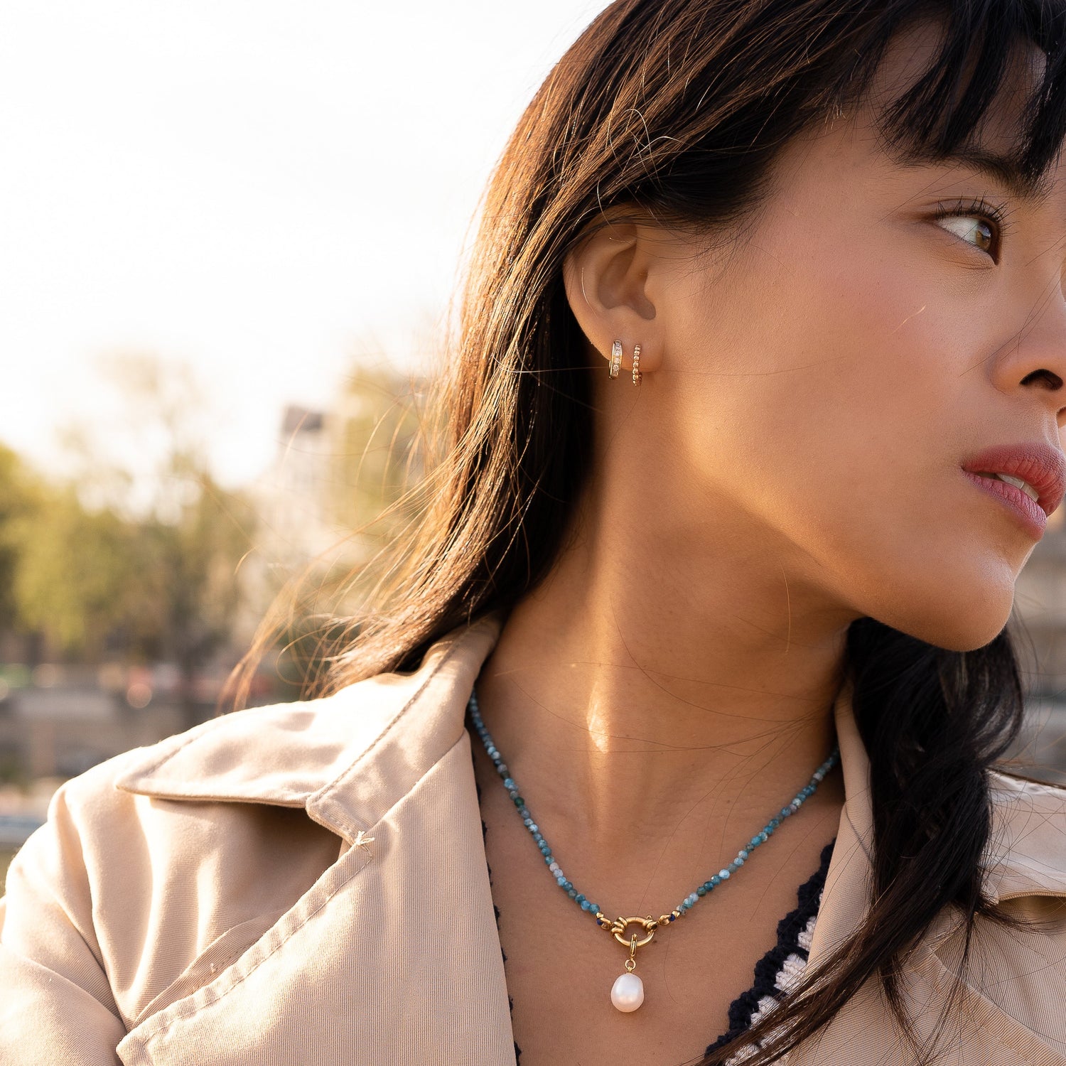 Boucles d'oreilles Ondulation