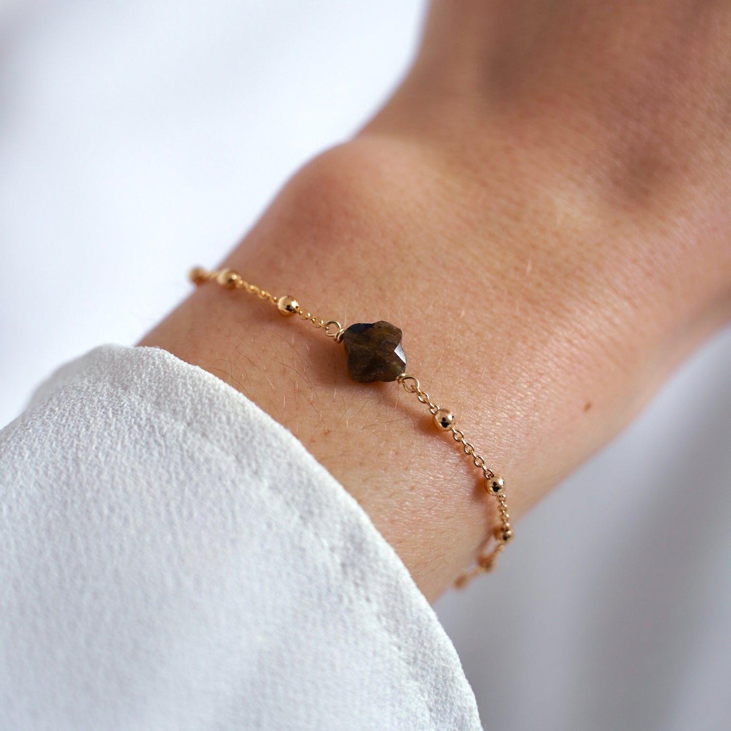 Bracelet Trèfle Labradorite