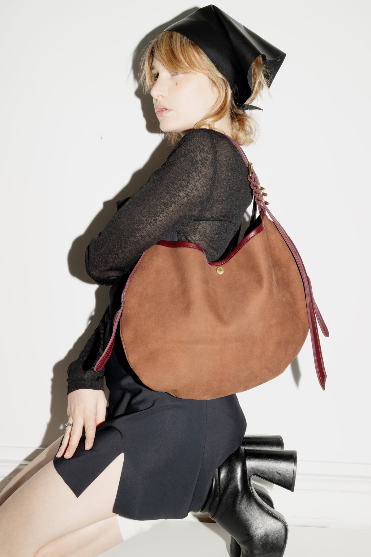 Sac Honey Bunny Liseret Bordeaux/Marron
