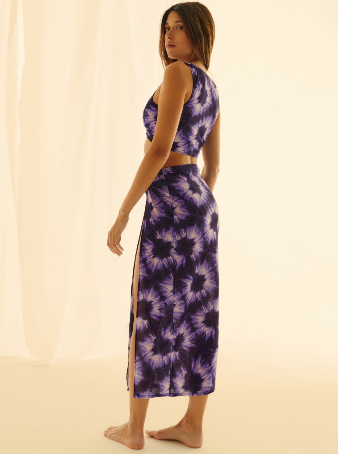 Jupe Purple Dye Longue