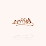 Ear Cuff Original Personnalisé or rose laminé façonné à la main Paris sans piercing Atelier Paulin