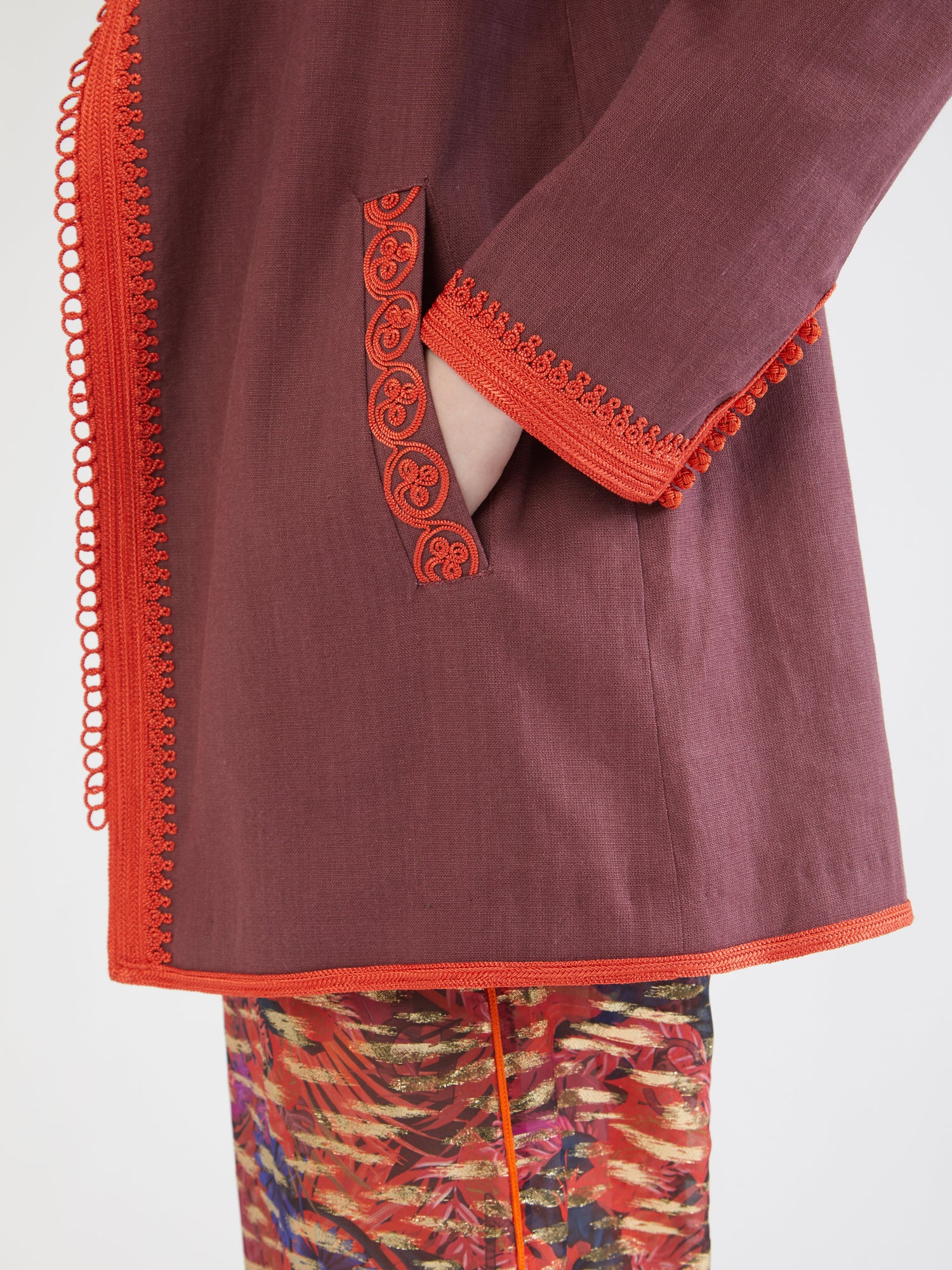 Moroccan linen blazer