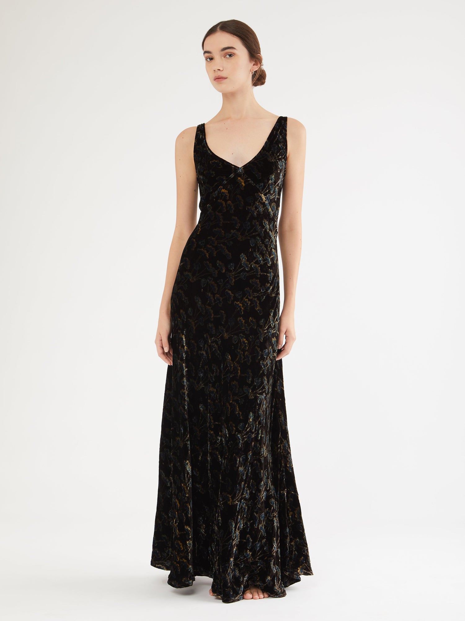 Indian Vera velvet long dress