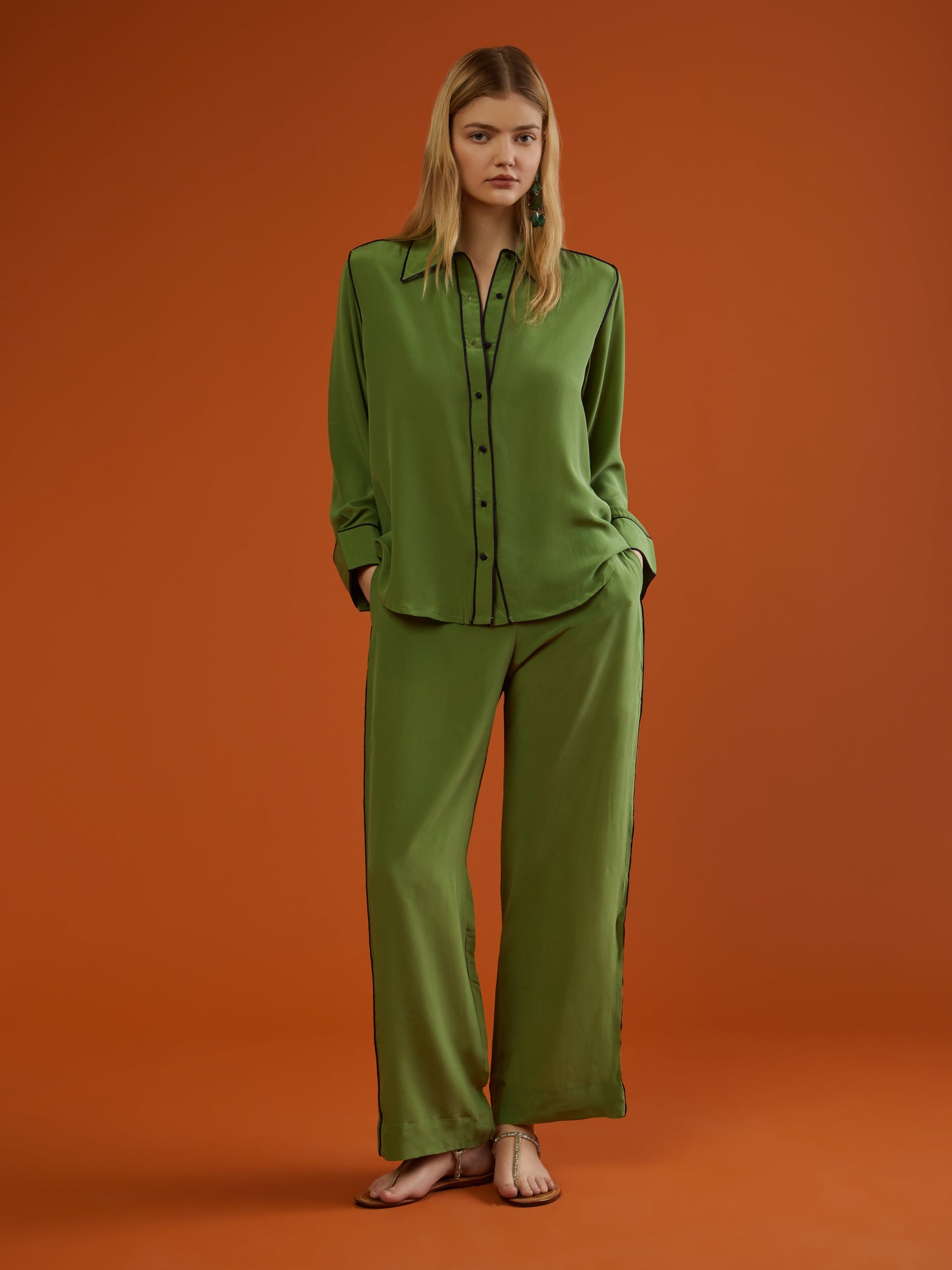 Moroccan Alma silk pants