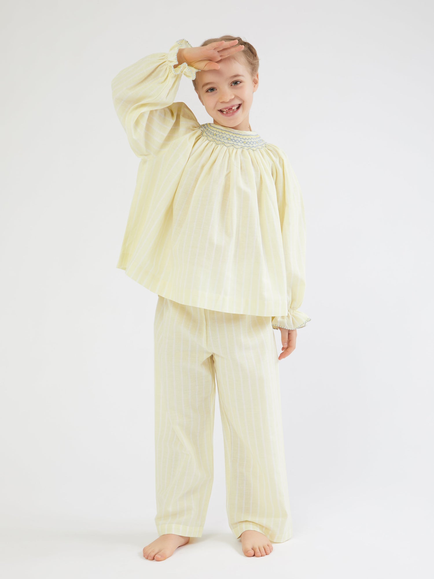 Malagasy smocked kids pajama