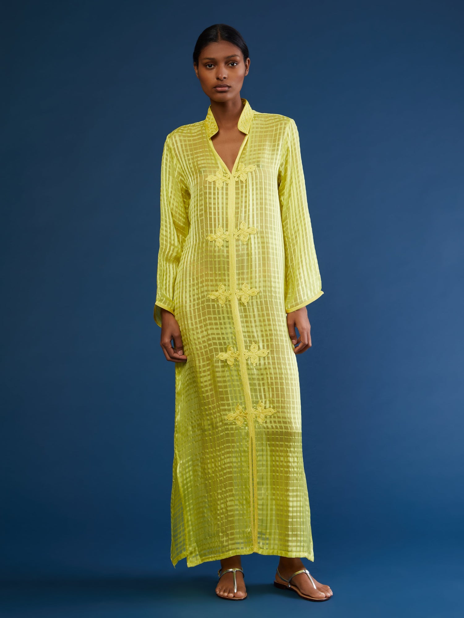 Moroccan Hind silk kaftan