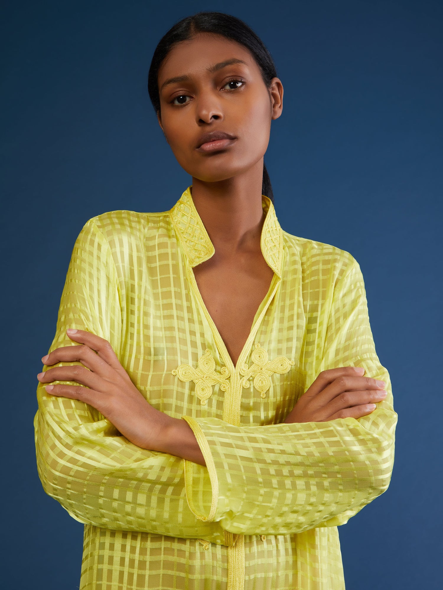 Moroccan Hind silk kaftan