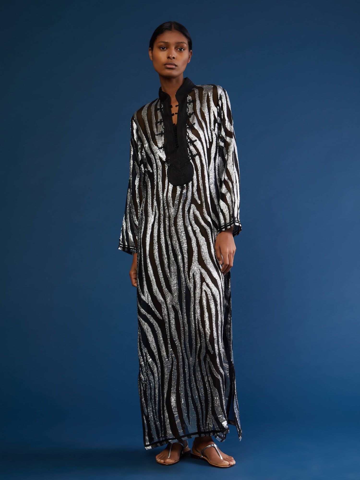 Moroccan Aziza silk kaftan