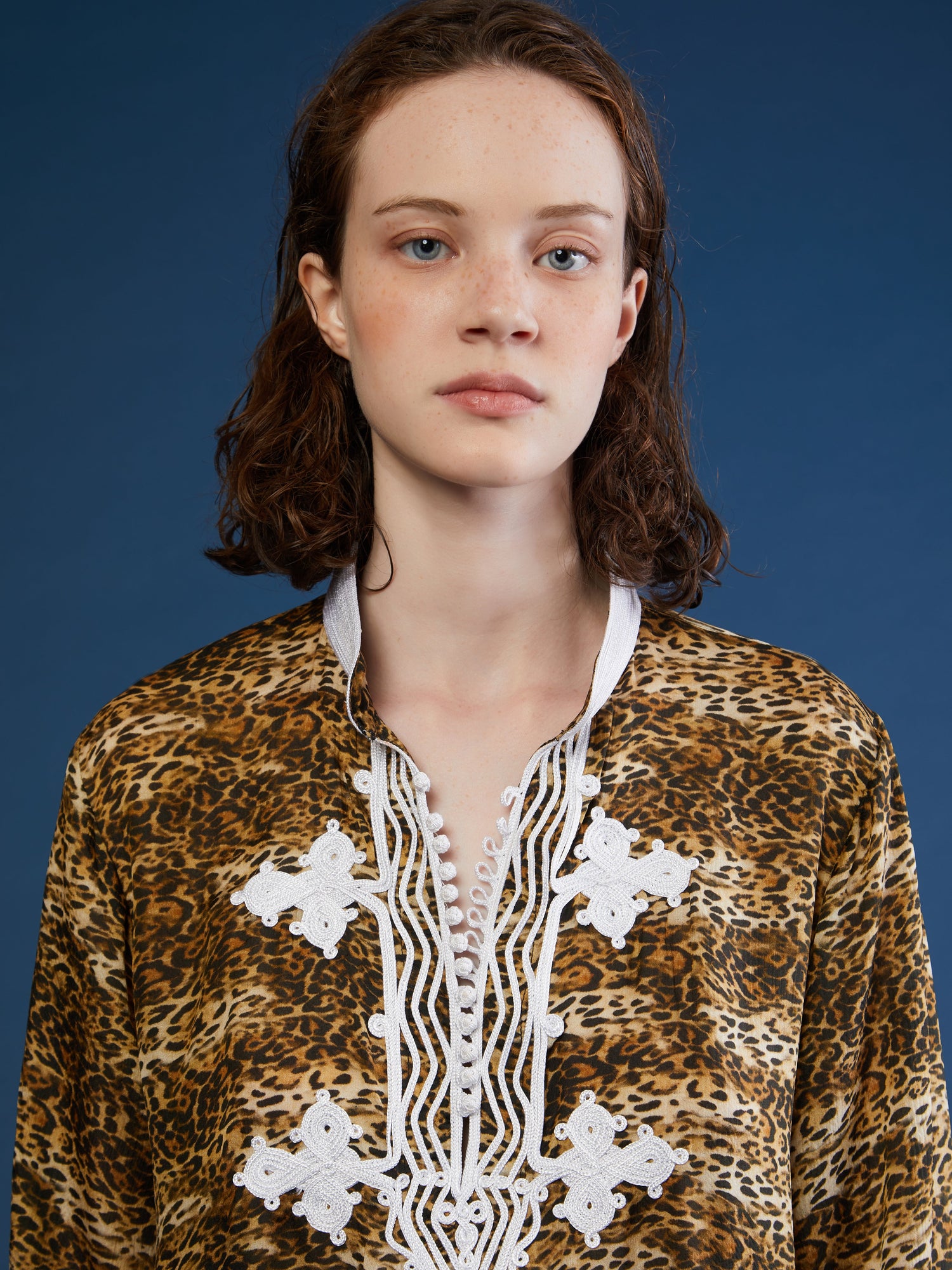 Moroccan Jade silk kaftan