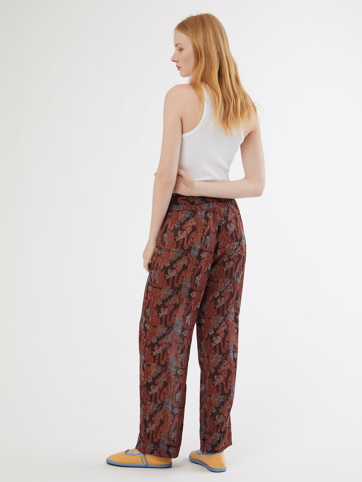 HANDMADE, HANDMADE IN INDIA, MADE IN INDIA, 100% SILK, BLOCK PRINT, ARTISANAL PRINTING, FATTO A MANO, PIGIAMA LOOK, PANTALONI DI COTONE, PANTALONI ESTIVI, SUMMER PANTS, SUMMER SET, COTTON SET