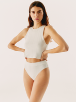 Culotte Haute Soft Milk Blanc