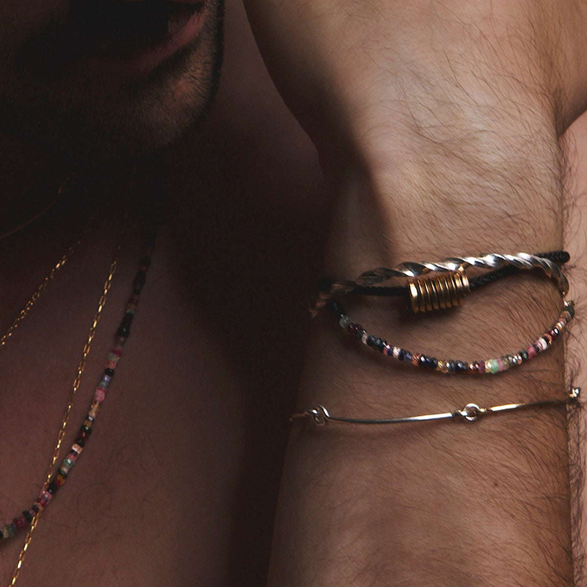 Bracelet Cy porté au poignet — expédition rapide et sécurisée