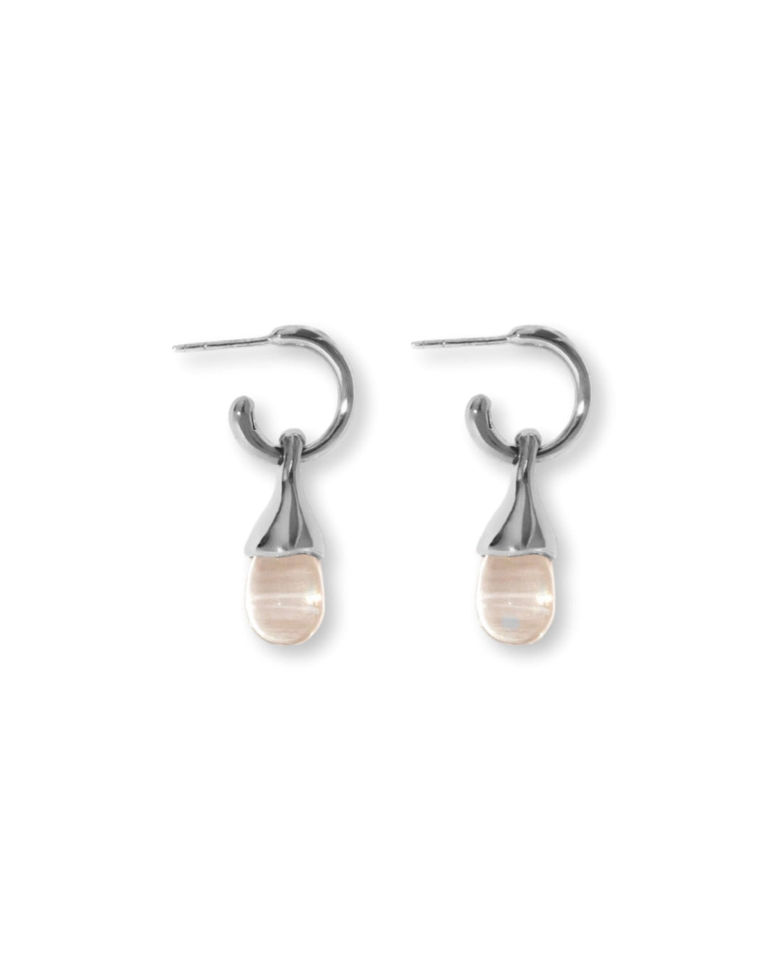 Boucles Rugia Cristal Argent