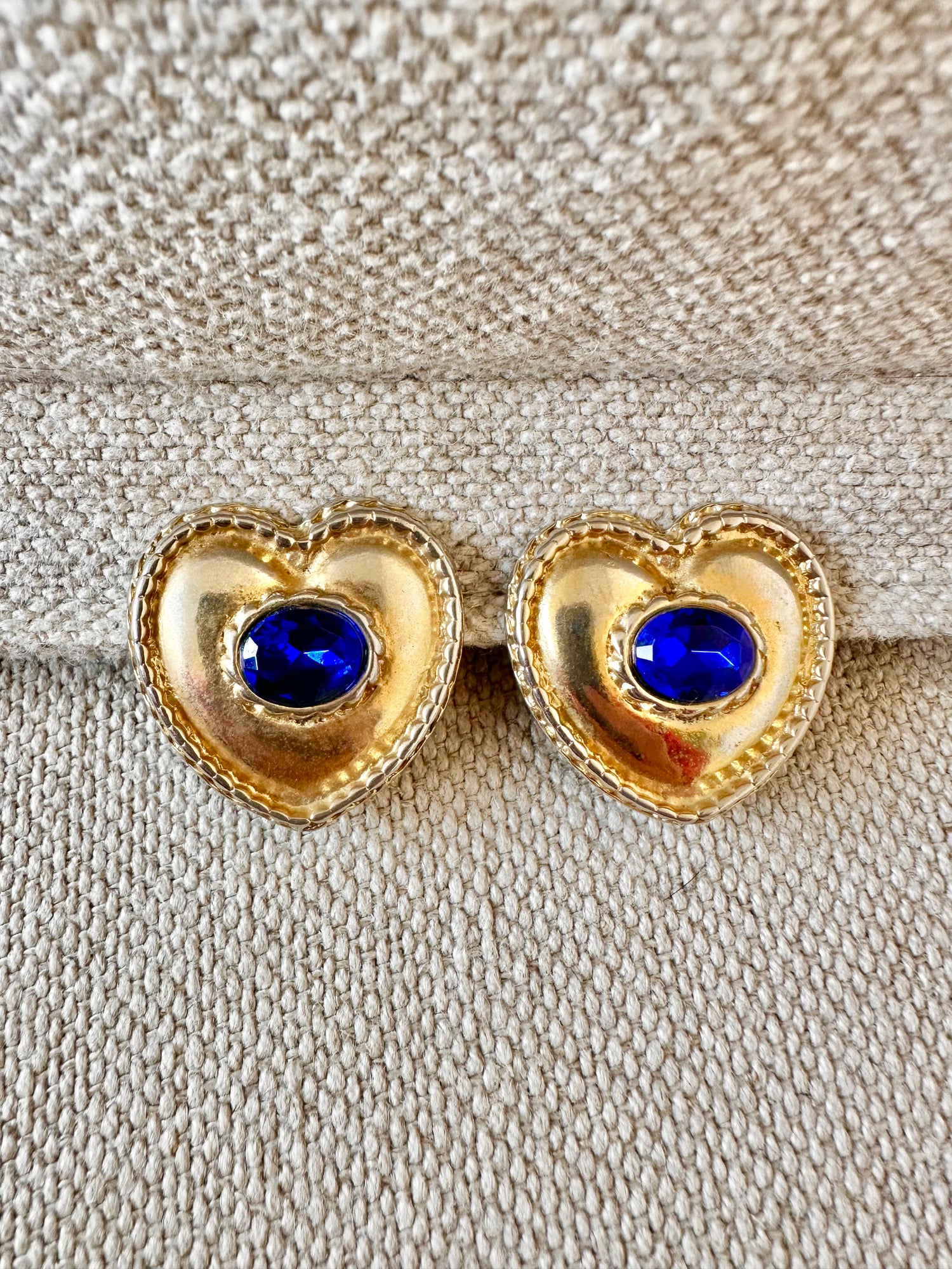 Boucles d'oreilles clips coeurs