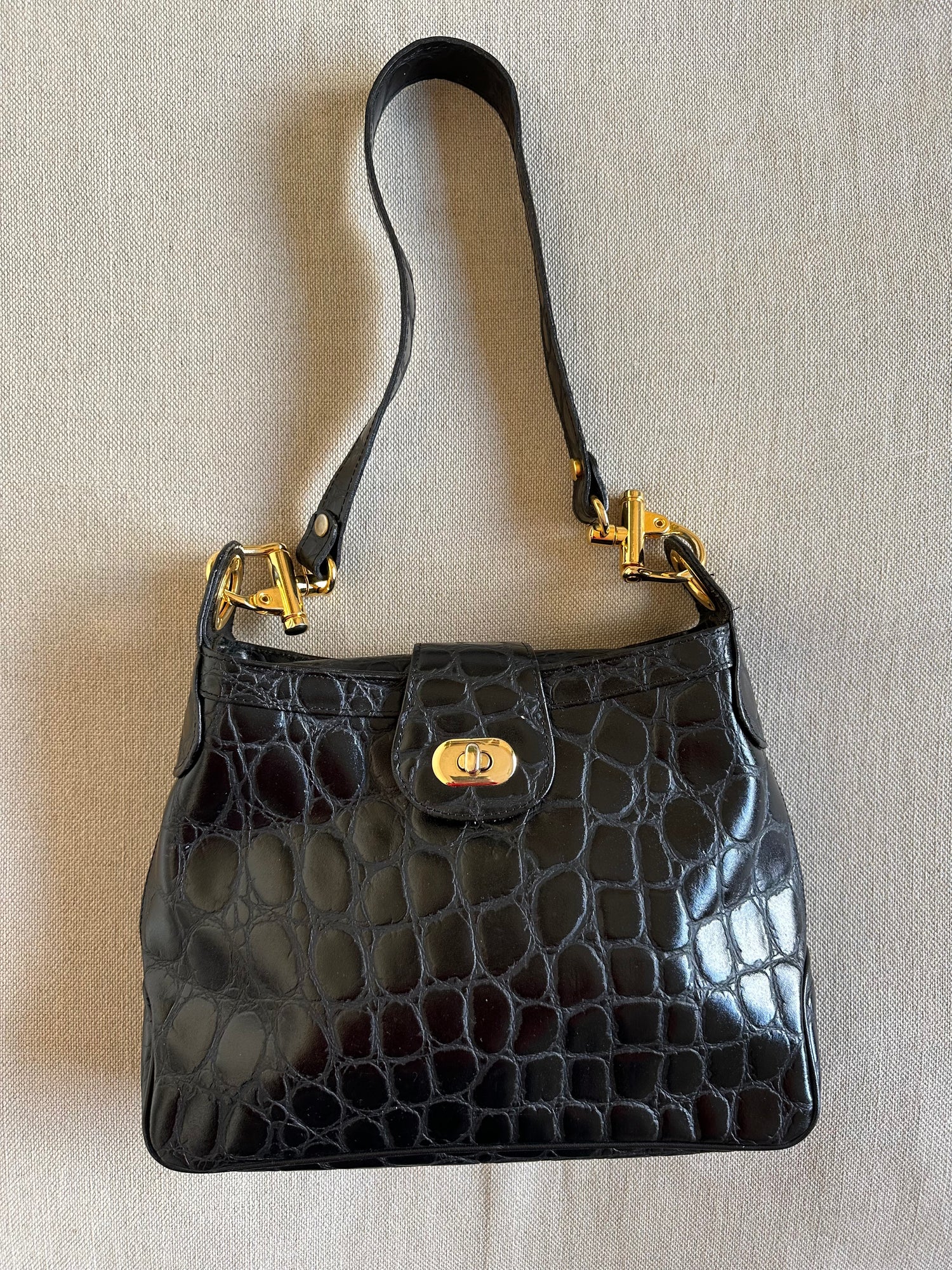 Sac baguette en cuir